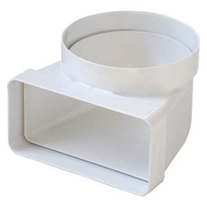 ข้อต่อโค้งสำหรับระบบเติมอากาศแบบช่องทาง มม. 100 - มม.120x60 - Product Image 1