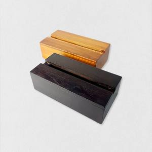 Boîte à mouchoirs en noyer de luxe |   Porte-papier en bois pour salle de bain et salon |   Boîte de rangement de bureau moderne et durable |   Décoration intérieure - Product Image 1