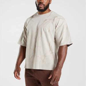 Camisetas extragrandes de algodón 100% de alta calidad, Camiseta lisa de talla grande con diseño estampado de 280gsm de peso pesado - Product Image 1