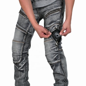 Venta al por mayor Moto Estilo Jeans Marca Resistencia A LA Abrasión Armadura Bolsillos Alta Protección Reforzado Tallas Grandes Pantalones Personalizables - Product Image 6