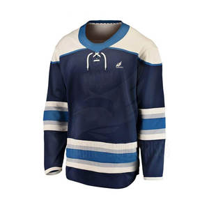 Vente en gros OEM sur mesure Maillot de hockey sur glace pour adultes imprimé avec nom d'équipe personnalisé Design vierge - Product Image 2