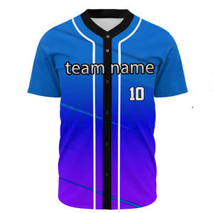 Vêtements de baseball pour hommes en gros de haute qualité, vente chaude, sur mesure, maillot de baseball brodé - Product Image 1