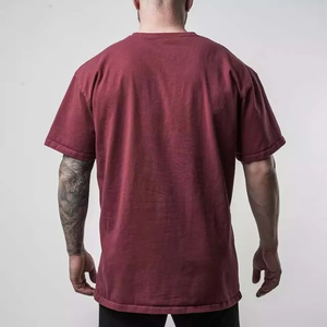 Camisetas de algodón 100% con estampado y bordado personalizado de la mejor calidad para ropa de hombre, ropa de calle de moda, manga corta de gran tamaño - Product Image 2