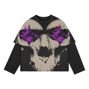 100% coton délavé à l'acide surdimensionné Style tendance prix de gros T-shirt à manches raglan lourdes pour hommes - Product Image 3