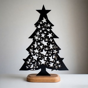 WishTree AuraBranch EternaBloom Escultura de árbol de metal decorativa hecha a mano para el hogar y la Oficina - Product Image 1