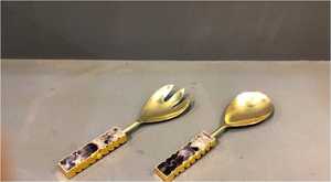 Juego de cucharas de metal para cubiertos de calidad Juego de cucharas de acero inoxidable para servir comida disponible a precios asequibles - Product Image 4