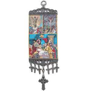 Figura cristiana icónica de 10 cm, decoración para colgar en la pared, modelo 1673 - Product Image 1