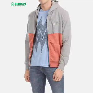 Sweat à capuche unisexe de qualité supérieure pour le streetwear, vente en gros, double fermeture éclair, 100% coton, respirant, séchage rapide, polaire épaisse - Product Image 2