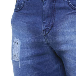 Shorts en jean personnalisés pour hommes, été, décontractés, 100% coton, respirants, de haute qualité, taille haute, fermeture à boutons, couleur personnalisée - Product Image 6