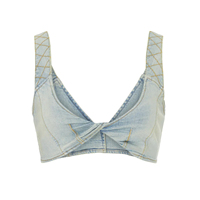Débardeur en jean tendance pour femme, style streetwear, coupe courte, couleur unie, respirant, séchage rapide, hiver