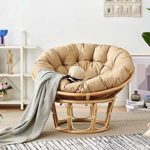 เก้าอี้ปาปาซานหวายสไตล์โบฮีเมียน เฟอร์นิเจอร์ตกแต่งบ้านสำหรับห้องนั่งเล่น ห้องนอน เก้าอี้หวายธรรมชาติสำหรับพักผ่อน เหมาะสำหรับโรงแรม วิลล่า สวนกลางแจ้ง - Product Image 6