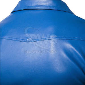 Chaquetas de cuero genuino para hombres Abrigos de cuero con estilo Chaquetas clásicas para hombres Chaqueta de cuero a prueba de viento al por mayor - Product Image 5
