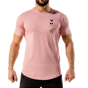 Ropa Deportiva Profesional para Hombre, Camisetas de Gimnasio de Tela Tejida, Transpirables, de Secado Rápido, Manga Corta, Alta Calidad - Product Image 1