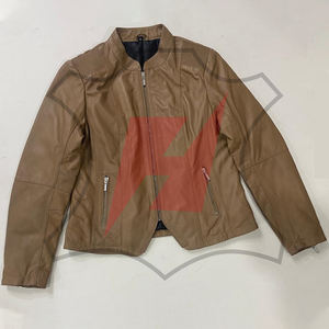 Chaqueta de Cuero para Mujer, Fabricada en Fábrica, con Logotipo Personalizado, Estilo y Color a la Moda, Último Diseño, Gran Venta - Product Image 3