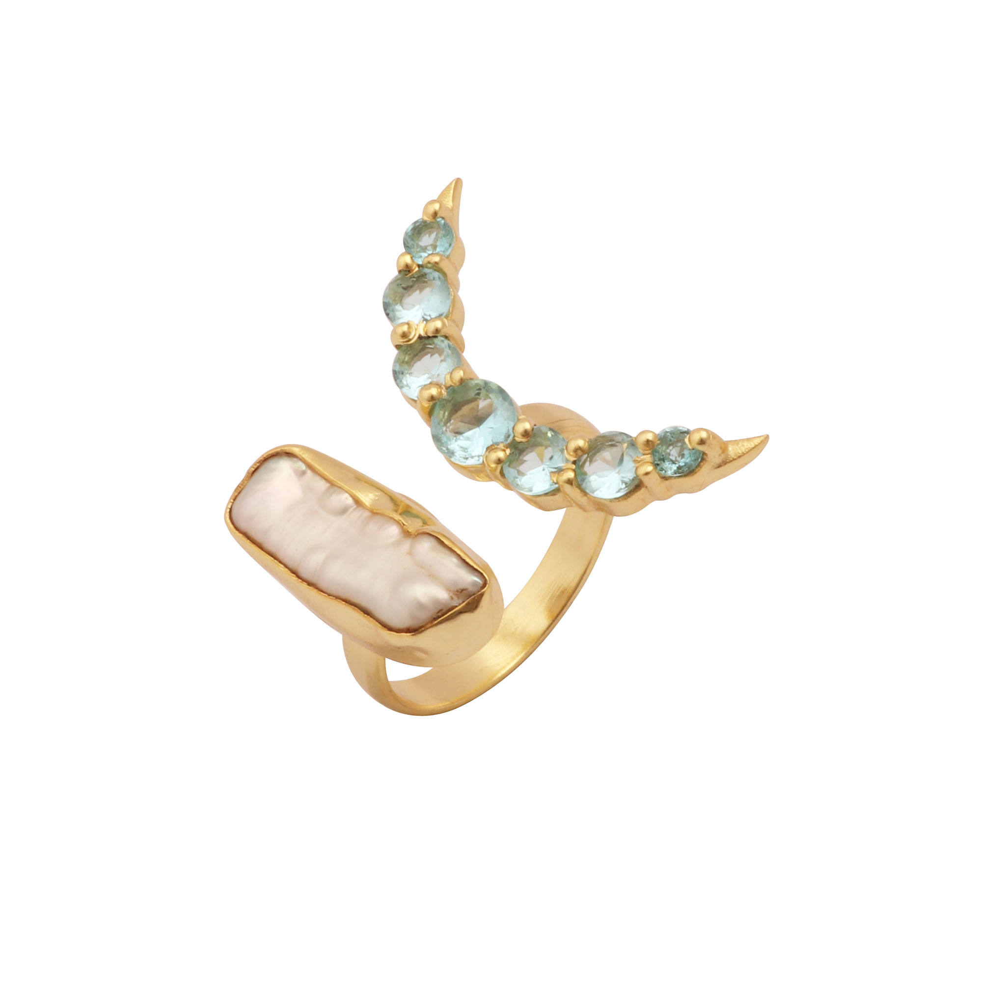 Pearl & Aquamarine Quartz