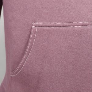 OEM al por mayor de los hombres de peso pesado de algodón Tech polar cremallera completa con capucha logotipo personalizado impreso de alta calidad transpirable conjunto a prueba de viento - Product Image 5