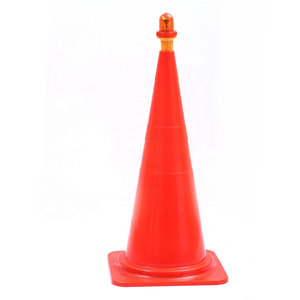 900mm PVC Traffic Safety Cone IP68 <b>Waterproof</b> Rubber PC Material Factory Price Traffic Warning Products - Product Image 1
