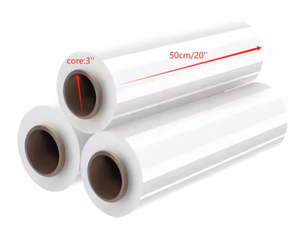 Rollo de envoltura elástica de PVC del fabricante, Barrera, película para envolver paletas, estirabilidad, bolsa con cremallera de gelatina, embalaje de 50cm para alimentos - Product Image 2