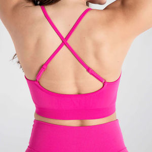 Conjunto Deportivo de Yoga Personalizado para Mujer, Ropa de Gimnasio, Shorts de Cintura Alta, Top Deportivo Sólido para Entrenamiento, Ropa Deportiva de Talla Grande - Product Image 3