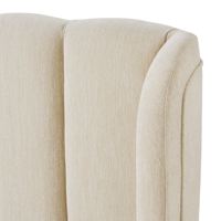 Cadre de lit réglable en bois massif acajou crème Belfort, panneau en contreplaqué, couleur personnalisée, tissu, design moderne, pour chambre à coucher