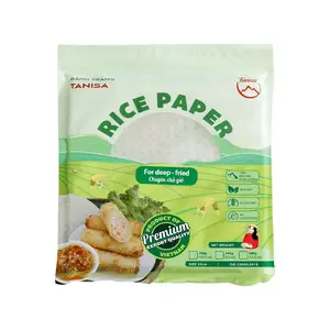 Échantillon gratuit de papier de riz pour l'emballage des rouleaux de printemps frits au Vietnam Fabricant d'origine