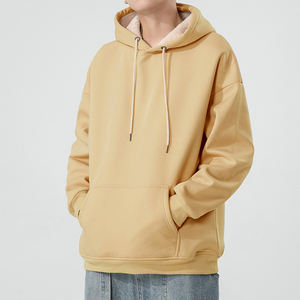 Vente en gros 2025 hiver sweats à capuche unis surdimensionnés personnalisés sweats à capuche pour hommes unisexe en vrac grande taille sweats à capuche pour hommes - Product Image 6