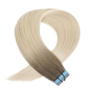 ผมต่อแบบเทปใส 12A เรมี่ บราซิลเลี่ยน แท้ สีบลอนด์มุกตรง # R8/1001 รูท สเตรทช์ - Product Image 1