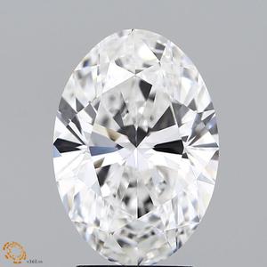 IGI/lab cultivé 3.21 Ct ovale coupe diamant VS1 clarté F couleur pour la fabrication de bijoux écologiques lâche sa bague - Product Image 1