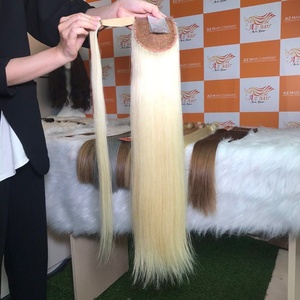 Cabello humano de alta calidad, cola de poni Natural, liso, 100% vietnamita, precio al por mayor - Product Image 2