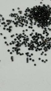 เพชรสีดำธรรมชาติขนาดสอบเทียบขนาดเล็กมากเพชร1มม. เพชรกลมตัดขายส่งเพชรสีดำแท้ทรงหลวม - Product Image 2