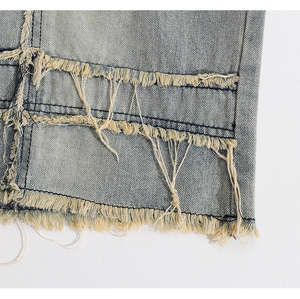 High Quality Custom Designed Embroidered Logo Baggy <b>Jean</b> Shorts OEM Service Breathable Quick Dry Canvas Summer Street Style - Product Image 5