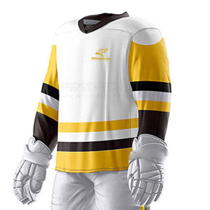 100% uniforme de hockey sobre hielo de poliéster en tamaño adulto uniforme de entrenamiento uniforme de equipo deportivo de Color sólido uniforme de hockey sobre hielo - Product Image 3