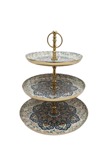 ชั้นวางเค้กโลหะ3ชั้นสีดำขนาดตามสั่งสำหรับตกแต่งบ้านงานแต่งงานและงานวันเกิด - Product Image 3