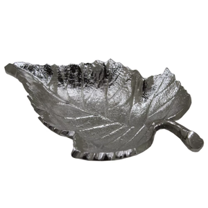Plateau à feuilles en aluminium, plateau décoratif parfait pour les fêtes de Diwali, les mariages, les hôtels et la salle à manger, nouvel arrivage - Product Image 1