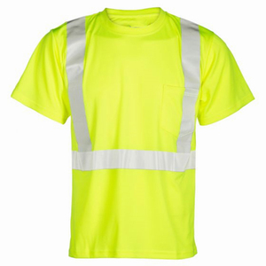 เสื้อยืดแขนสั้นสะท้อนแสงสะท้อนแสงสำหรับผู้ชาย,เทปสีคุณภาพดีลายโลโก้สายรัดสีเทา
