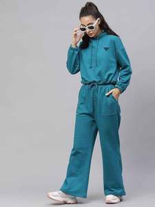 ชุดวอร์มผ้าคอตตอนสีเขียวอมเขียวขุ่นของผู้หญิงเสื้อมีฮู้ดสำหรับผู้หญิงเสื้อมี100% ออกแบบโลโก้ตามสั่ง - Product Image 4