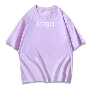 Camiseta básica de LICRA de algodón de alta calidad para mujer, Camiseta holgada de manga corta con cuello redondo para mujer de talla grande - Product Image 5