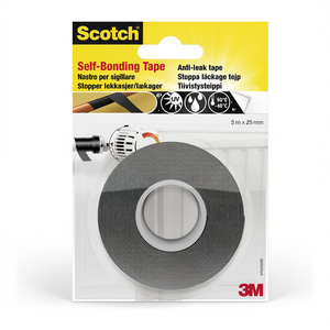 Ruban auto-amalgamant SCOTCH noir 7100021071 25 mm x 3 m pour le dragage des canalisations - Product Image 2