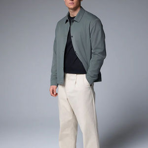 Hot Sale Winter Waterproof Breathable Knitted Coaches <b>Jacket</b> for <b>Men</b> Casual <b>Canvas</b> Single Button MOQ OEM Service - Product Image 3