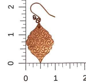 Colgante de lágrima de cobre antiguo, dijes de metal chapado en cobre antiguo, dijes de estrellas abstractas bohemias, dijes de flor para pendientes - Product Image 3