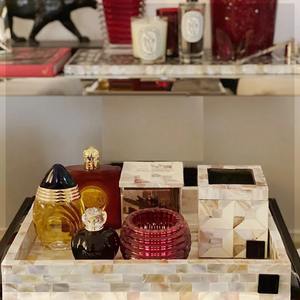 Juego de quemador de incienso de color blanco para fregona, artesanías de la mejor calidad, caja de bandeja con Incrustaciones de nácar, fregona árabe, regalo de Ramadán Mubkhar Dukh - Product Image 1