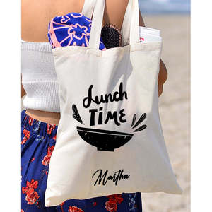 Bolsas de Lona con Diseño de Hora del Almuerzo para Panadería, Oficina, Regalos Corporativos - Bolsas Térmicas para Almuerzo para Empleados - Product Image 3