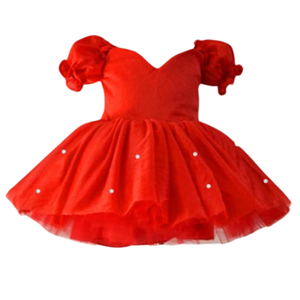 2024 nouvelle collection enfants fille fête porter mignon sangle style anniversaire enfant en bas âge nourrissons mignon été décontracté rouge robe - Product Image 2