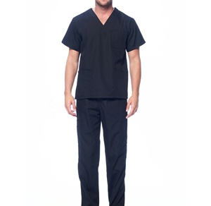 Uniforme médical d'hôpital 2026, fabricant d'uniformes d'infirmière sur mesure, uniforme d'hôpital à col en V avec poche, blouse médicale pour homme - Product Image 2