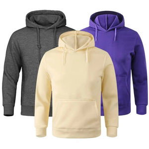 Jaune Hoodies Hommes Tops À Capuche Hip Hop Streetwear Outwear Automne Hiver À Manches Longues À Capuche Mâle Pull Basics coton mélangé - Product Image 3