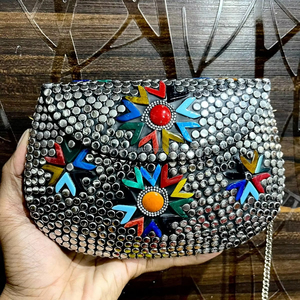 Sacs de soirée de luxe en cristal et strass pochettes pour femmes de l'Inde à vendre en vrac - Product Image 1