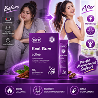 OKTW Kcal Burn Café en Poudre : Stimulant Métabolique, Coupe-Faim, Gestion du Poids, Complément Alimentaire, Marque Privée