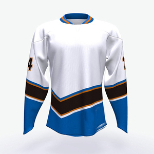 Maillot de hockey sur glace personnalisé de haute qualité en gros, design personnalisé par sublimation, vêtements d'équipe portables, qualité supérieure, 2025 - Product Image 1