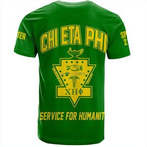 Camiseta informal Chi Eta Phi con logotipo de capítulo personalizado bordado característica ecológica - Product Image 2