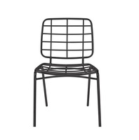 Ensemble table de salle à manger et chaises Bertoia en fil métallique, style vintage moderne, avec structure en fer et design contemporain